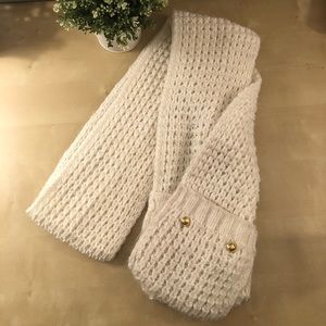 Michael Kors Accessories - Michael Kors Knitted Cream Pocket Scarf Michael Kors Accessories - Michael Kors Knitted Cream Pocket Scarf
